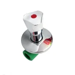 Llave de paso c/volante cromado 20mm 1/2 - Imagen 2