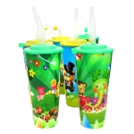 Vasorbito plástico 800 ml c/tapa y sorbito 18,5 x 9 cm - Imagen 2