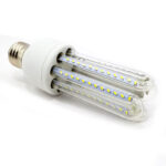 Lámpara Led 9 w base porcelana, 14 cm