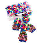 Juguete p/mascota JyG pelota c/ sonajero 6 x 6 cm - Packing: Bolsa x 12 unid. - Imagen 3
