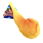 Juguete p/ mascota JyG pata de pollo c/chifle 19 x 7,5 x 3 cm altura