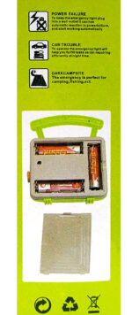 Farol led dos posiciones a pila 13 led, 3 pilas AA, 8.5 x 10 cm - Imagen 3