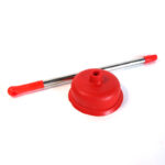 Sopapa goma c/ mango acero inox. 56 cm