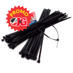 Zunchos J&G negros plástico, 4,8 mm x 300 mm.