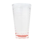 Juego vaso vidrio 300 ml x 6 unid. 12,8x7,3cm en caja
