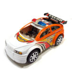 Auto a fricción policía en bolsa, plástico, 16 cm largo x 7 cm alto x 9 cm ancho