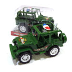 Jepp patrulla "Army Force" a fricción; 16,5 (l) x 8 (a) x 8,5(h) cm - Imagen 3