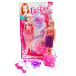 Blister muñeca "Fashion Dress Up", con accesorios, 5 pcs.