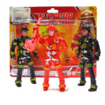 Blister Bomberos + 3 muñecos Rescue (13 x 3cm) - Imagen 3