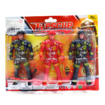 Blister Bomberos + 3 muñecos Rescue (13 x 3cm) - Imagen 4