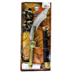 Blister Pirata" plástico, 3 Pcs; espada (39 x 12cm), catalejo, lentes. - Imagen 3