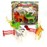 Set familia de animales 9 piezas en burbuja