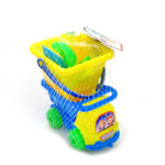 Set Playa camión, balde (10x9cm), 2 palas, 4 moldes en red 8 pcs - Imagen 3