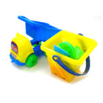 Set Playa camión, balde (10x9cm), 2 palas, 4 moldes en red 8 pcs - Imagen 4