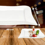 Centro mesa loza 2 punta, 40 cm x 37 cm x 2cm alto, 1.147Grs