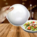 Bols con asa redondo loza, 23 cm diám x 6 cm Alto 838 Grs