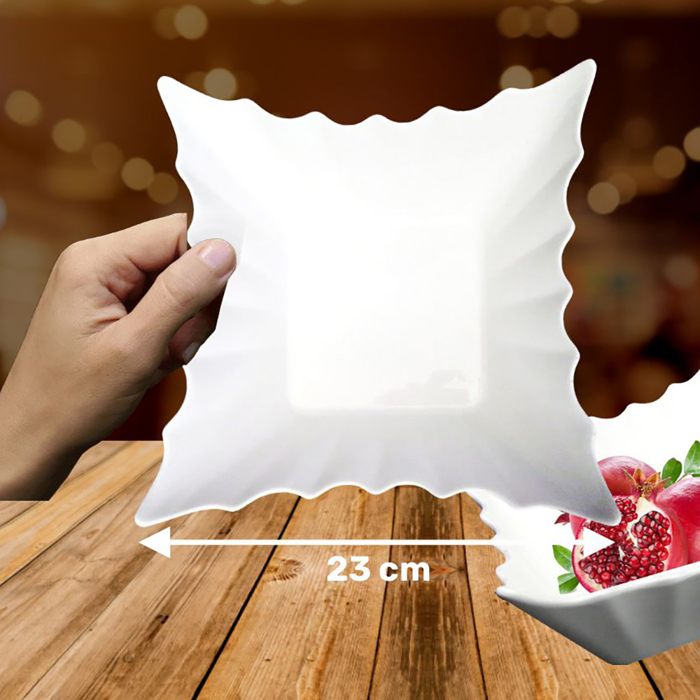 GRL494.jpg Centro mesa loza, 23 cm x 23 cm x 10 cm, 1496 g. - Imagen 1