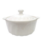 Olla loza c/ tapa y asa 1500 ml c/caja regalo 21 cm diám x 10 cm alto - Imagen 6