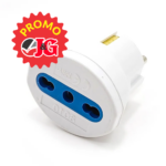 Adaptador schuko JyG p/ 3 en  línea 12A