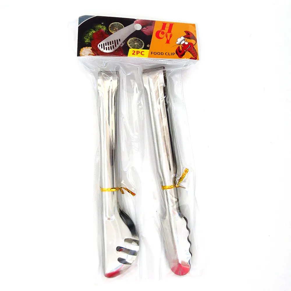 gr18629-3.webp Set pinzas para fiambre acero inox 2 pcs 24,5x3cm - Imagen 1