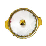 Olla loza borde dorado 1800 ml c/caja regalo 21cm diám x 10 cm alto - Imagen 2