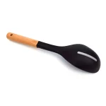 Cucharón ranurado J&G teflón mango madera 31.5x7cm - Imagen 6