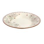 Plato loza hondo redondo floreado 23x4cm - Imagen 2