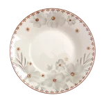 Plato loza hondo redondo floreado 23x4cm - Imagen 4