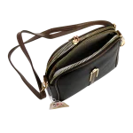 Cartera bandolera J&G correa regulable doble cierre con reparticiones 20x17x7cm - Imagen 5