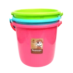 Balde 9 lt plástico color 27cm diám x 25 cm alto - Imagen 2