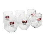 Juego vaso vidrio 330ml base hexagonal x 6 unid en caja regalo 9,5x7cm - Imagen 4