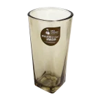 Juego vaso vidrio 300ml base cuadrada x 6 unid en caja regalo 13,5x6,5cm