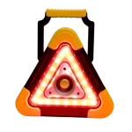 Triangulo baliza auto emergencia, linterna recargable solar usb 19x17cm