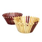 Panera bambú redonda 20cm diám x 9,5 cm alto