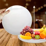 Plato loza redondo 27x3.5cm 990grs