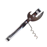 Blister destapador botella c/saca corchos metal 23x5cm
