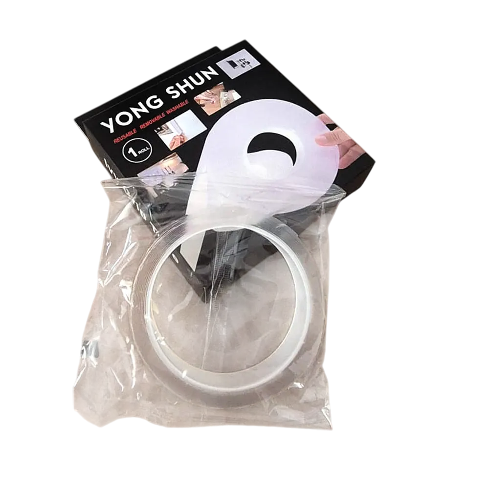 GR23548 (1) Cinta transparente doble faz 2cm x 3 mt x 1 mm - Imagen 1
