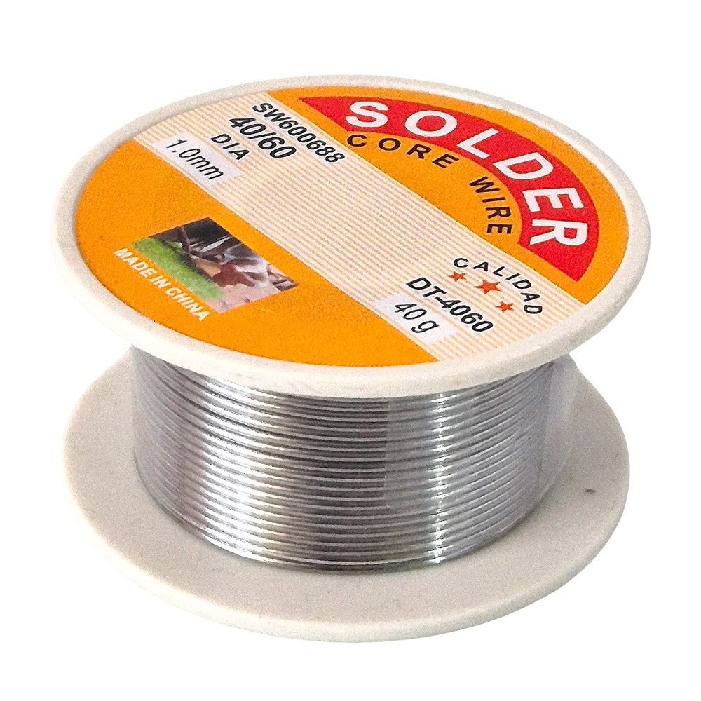 GR23563 (9) Rollo Estaño para soldar 40g x 1 mm 2,6 mts largo - Imagen 1