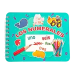 Libro didáctico números laminado 32 páginas 15x11cm
