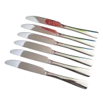 Blister cuchillos acero inox. x 6 unid 23 cm largo - Imagen 5