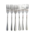 Blister tenedores acero inox. x 6 unid 20,5 cm largo - Imagen 4