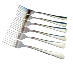 Blister tenedores acero inox. x 6 unid 20,5 cm largo