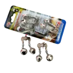 Cascabel campanita J&G 2pcs 4,5 cm largo