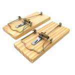 Trampa ratones de madera x 2 unidades 12,5x5,5cm