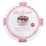 Base giratoria plástico para decorar tortas 28x7cm - Imagen 2