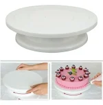 Base giratoria plástico para decorar tortas 28x7cm - Imagen 4