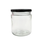 Frasco vidrio tapa metal 500ml 10,5x8,5cm