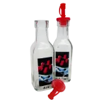 Aceitera y vinagrera vidrio x 2 unid 200 ml 19,5x5,5cm - Imagen 3