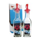 Aceitera y vinagrera vidrio x 2 unid 200 ml 19,5x5,5cm - Imagen 5