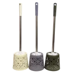 Cepillo de inodoro plástico base calada redonda 45x 13cm diám